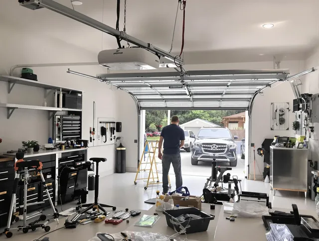 Garage door opener installation by Foxborough Garage Door Repair in Foxborough