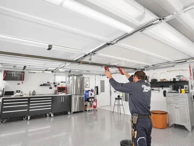 Overhead garage door repair service by Foxborough Garage Door Repair in Foxborough